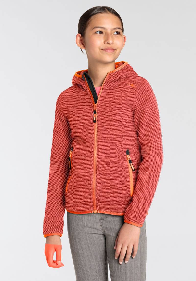 CMP Fleecejacke, mit Kapuze, Wärmend & Atmungsaktiv & Schnell trocknend & für Kinder von CMP