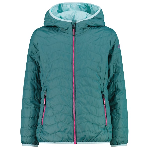 CMP - Girl's Jacket Fix Hood - Kunstfaserjacke Gr 128 türkis von CMP