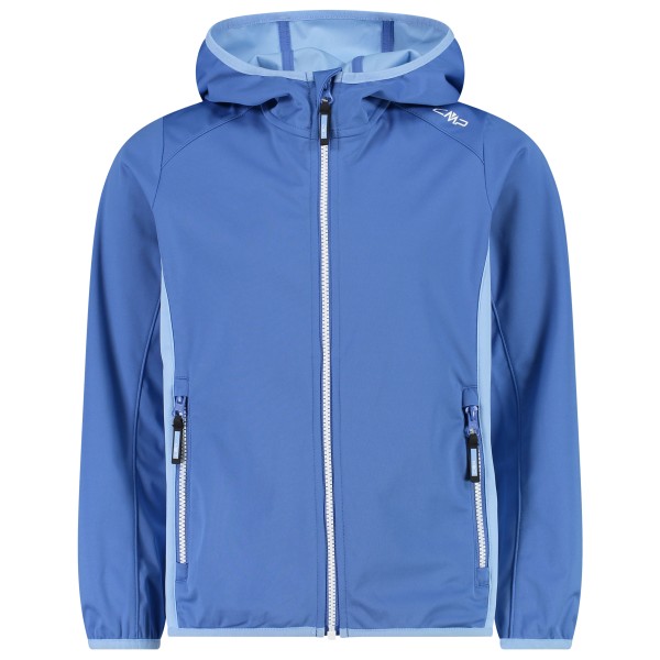 CMP - Girl's Jacket Fix Hood Light Softshell - Softshelljacke Gr 110 blau von CMP