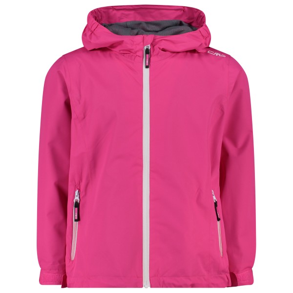 CMP - Girl's Jacket Fix Hood Printed - Regenjacke Gr 104 rosa von CMP