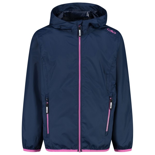 CMP - Girl's Packable Jacket Rain Fix Hood - Regenjacke Gr 128 blau von CMP