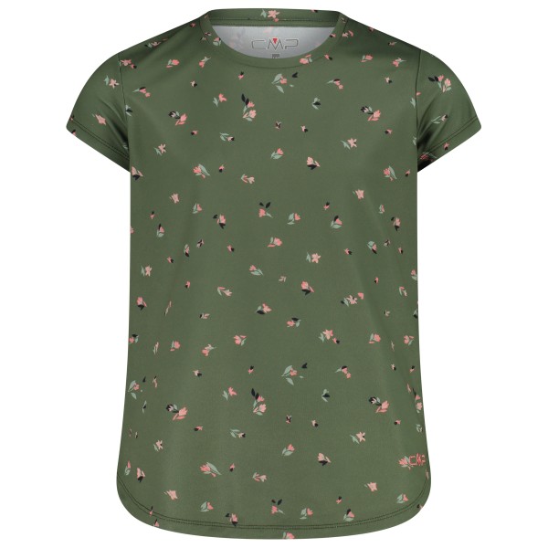 CMP - Girl's T-Shirt Piquet Pattern - T-Shirt Gr 104;110;116;128;140;152;164;176;98 oliv;rosa von CMP