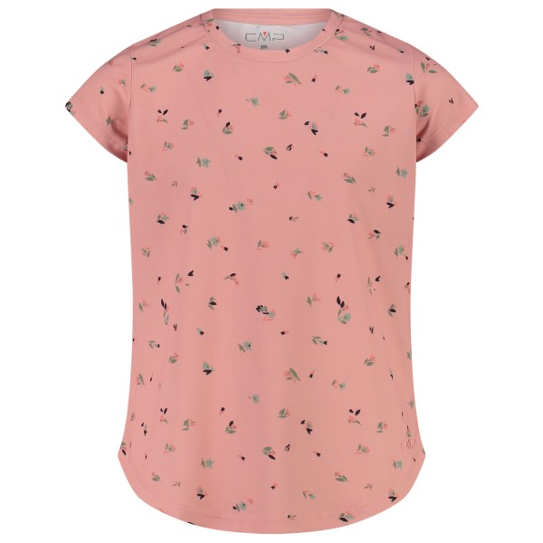 CMP - Girl's T-Shirt Piquet Pattern - T-Shirt Gr 116 rosa von CMP