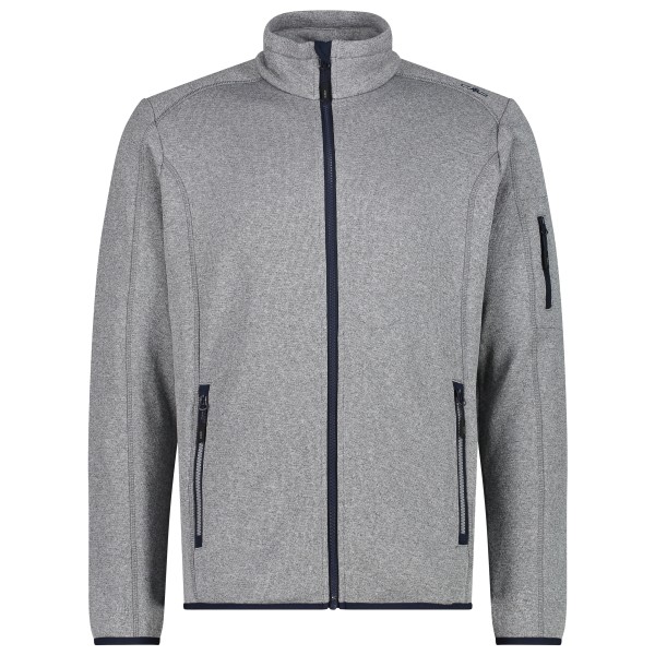 CMP - Jacket Knitted + Mesh - Fleecejacke Gr 50 grau von CMP