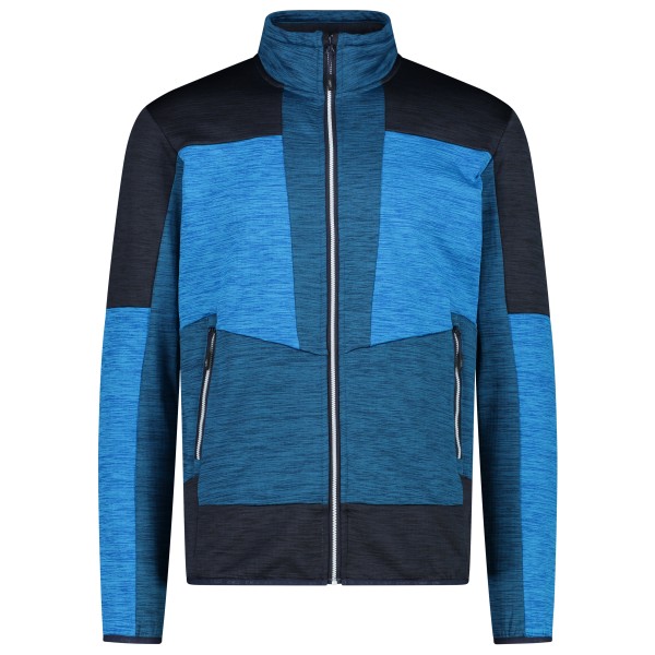 CMP - Jacket Melange Grid Tech - Fleecejacke Gr 46;48;50;52;54;56;58 blau;schwarz von CMP