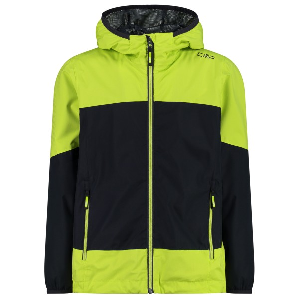 CMP - Kid's Jacket Fix Hood Ripstop - Regenjacke Gr 104 schwarz/grün von CMP
