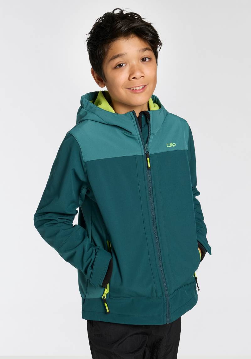 CMP Softshelljacke »KID SOFTSHELL JACKET FIX HOOD für Kinder«, (1 St.), mit Kapuze, Atmungsaktiv & Wärmeisolierend & Wasserabweisend & für Kinder von CMP