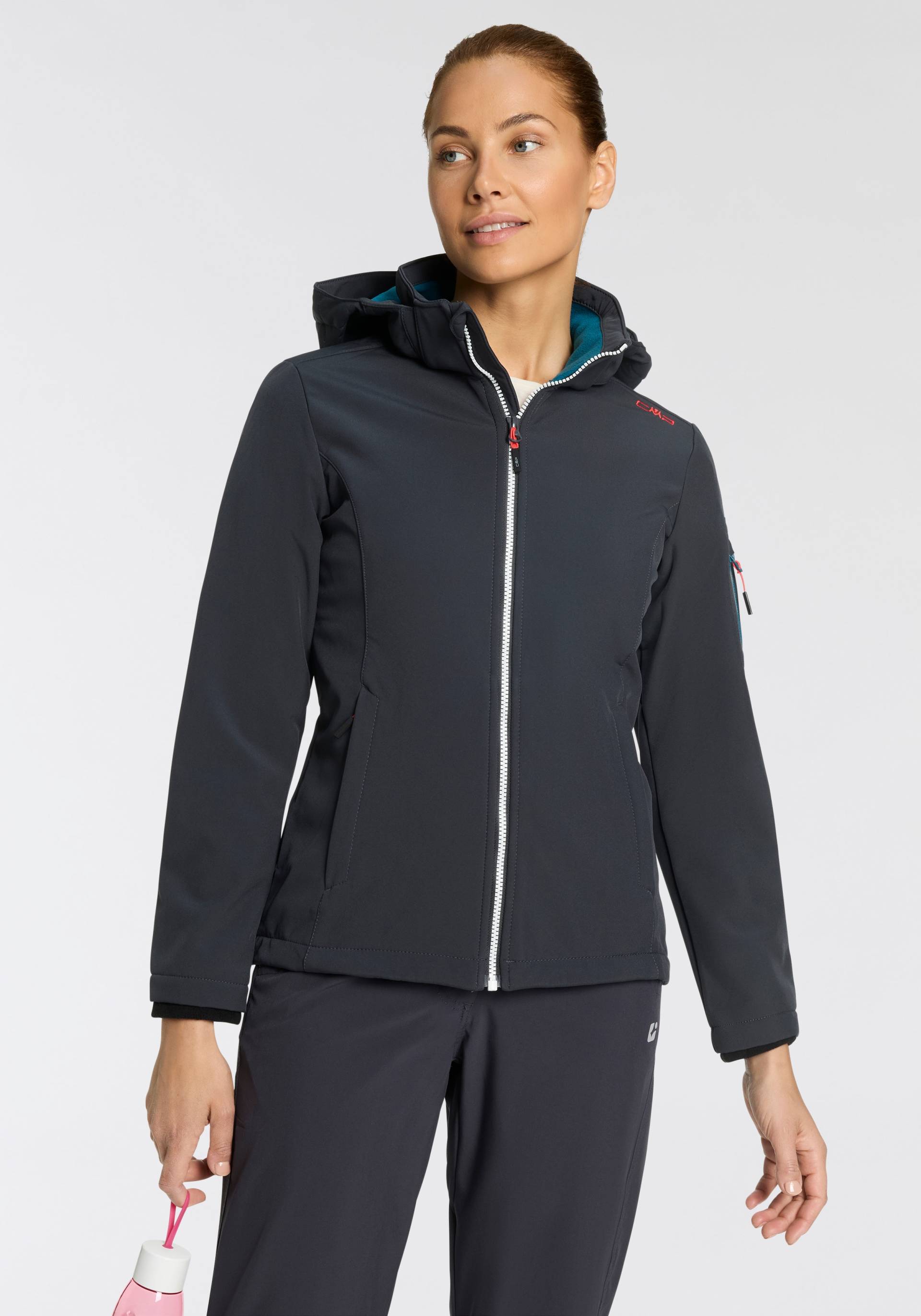 CMP Softshelljacke »WOMAN JACKET ZIP HOOD«, (1 St.), Wärmend & wind- & wasserabweisend CMP Softshelljacke »WOMAN JACKET ZIP HOOD«, (1 St.), Wärmend & wind- & wasserabweisend von CMP