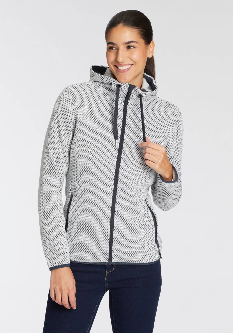 CMP Strickfleecejacke, mit Kapuze, Wärmend & windabweisend & Atmungsaktiv von CMP