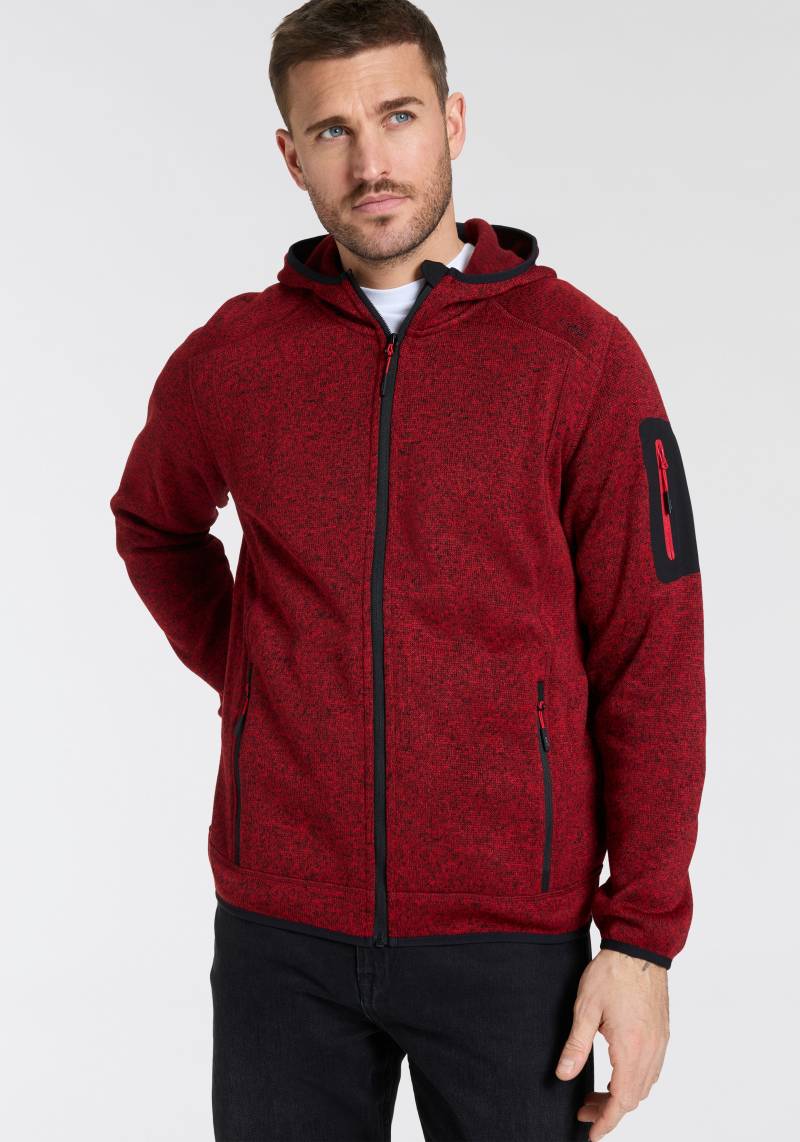 CMP Strickfleecejacke »MAN JACKET FIX HOOD«, (1 St.), mit Kapuze von CMP