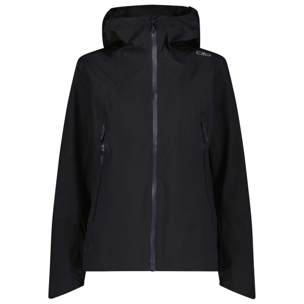 CMP - Women's 2 Layer Jacket Fix Hood - Regenjacke Gr 44 schwarz von CMP