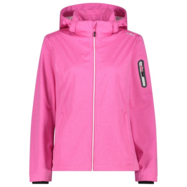 CMP - Women's Light Melange Jacket Zip Hood - Softshelljacke Gr 34 rosa von CMP