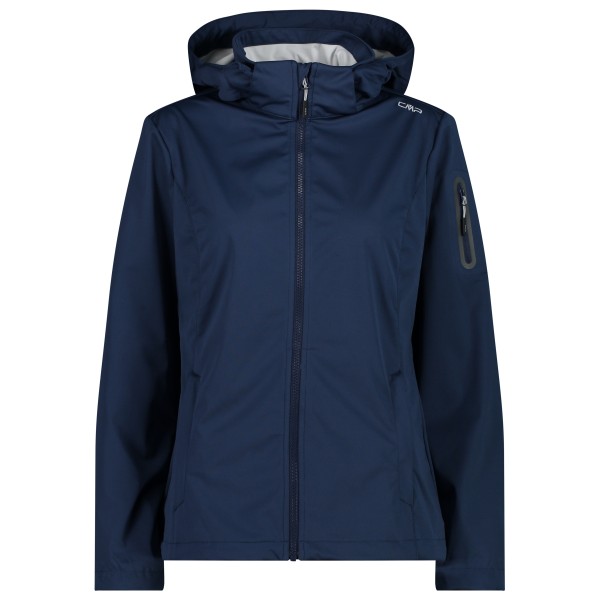 CMP - Women's Light Softshell Jacket Zip Hood - Softshelljacke Gr 38 blau von CMP