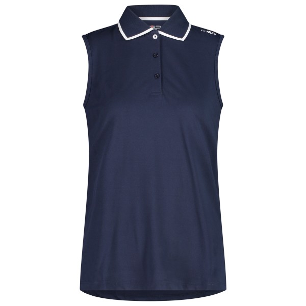 CMP - Women's Polo Sleeveless - Polo-Shirt Gr 38 blau von CMP