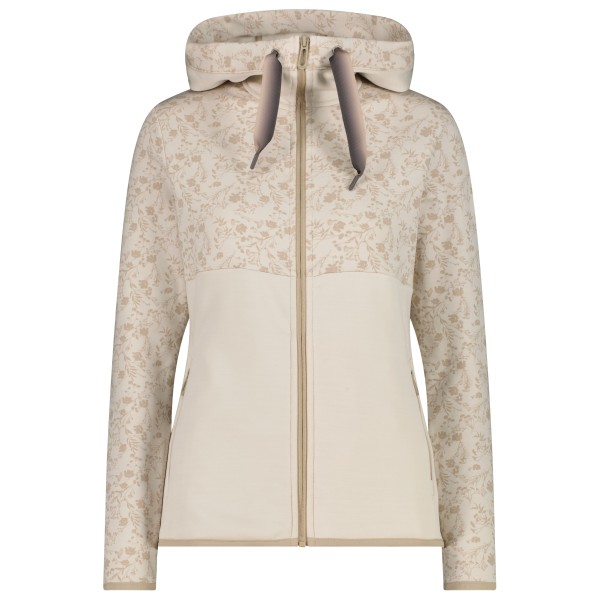 CMP - Women's Printed Stretch Jacket Fix Hood - Fleecejacke Gr 48 beige CMP - Women's Printed Stretch Jacket Fix Hood - Fleecejacke Gr 48 beige von CMP