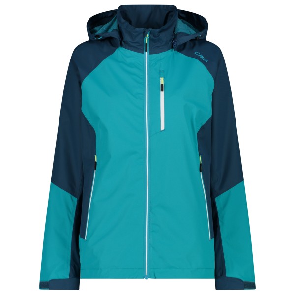CMP - Women's Ripstop Jacket Zip Hood - Regenjacke Gr 44 türkis von CMP