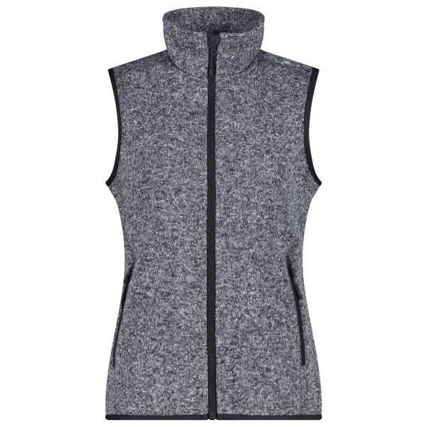 CMP - Women's Vest Jacquard Knitted - Fleecegilet Gr 40 grau von CMP