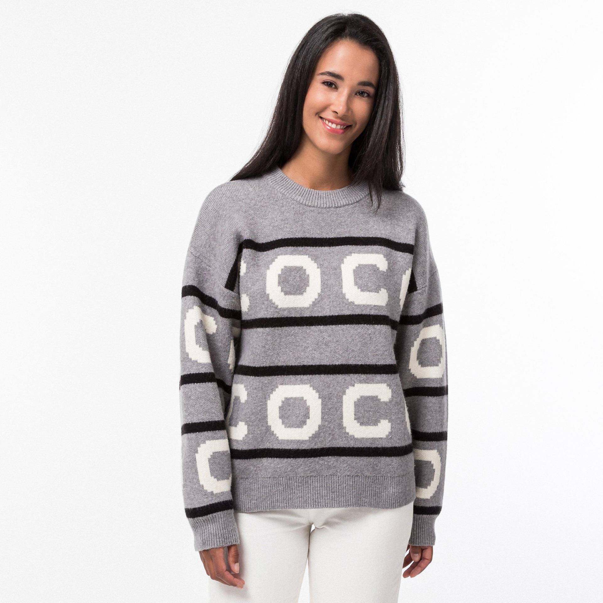 Pullover Damen Hellgrau L von CO'COUTURE