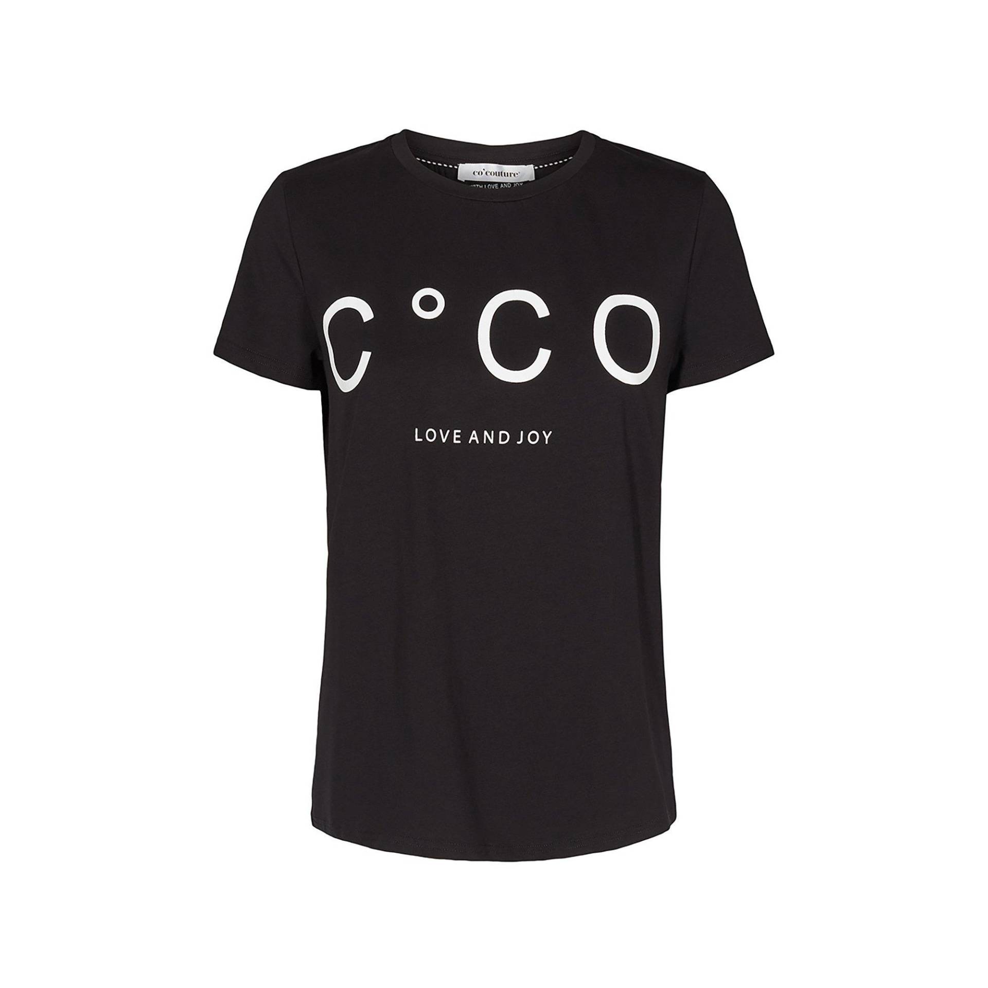 T-shirt Damen Schwarz Bedruckt M von CO'COUTURE