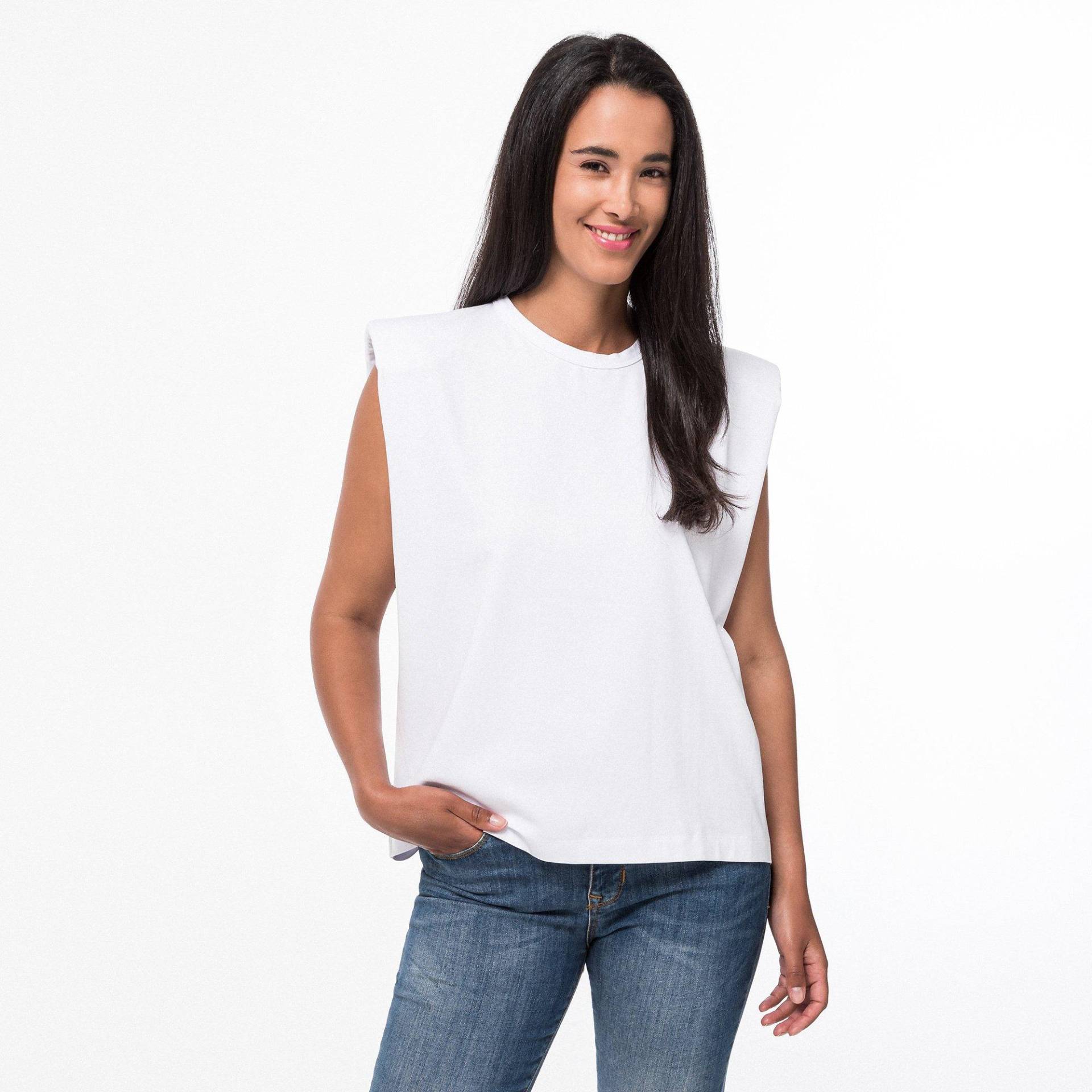 T-shirt Damen Weiss L von CO'COUTURE