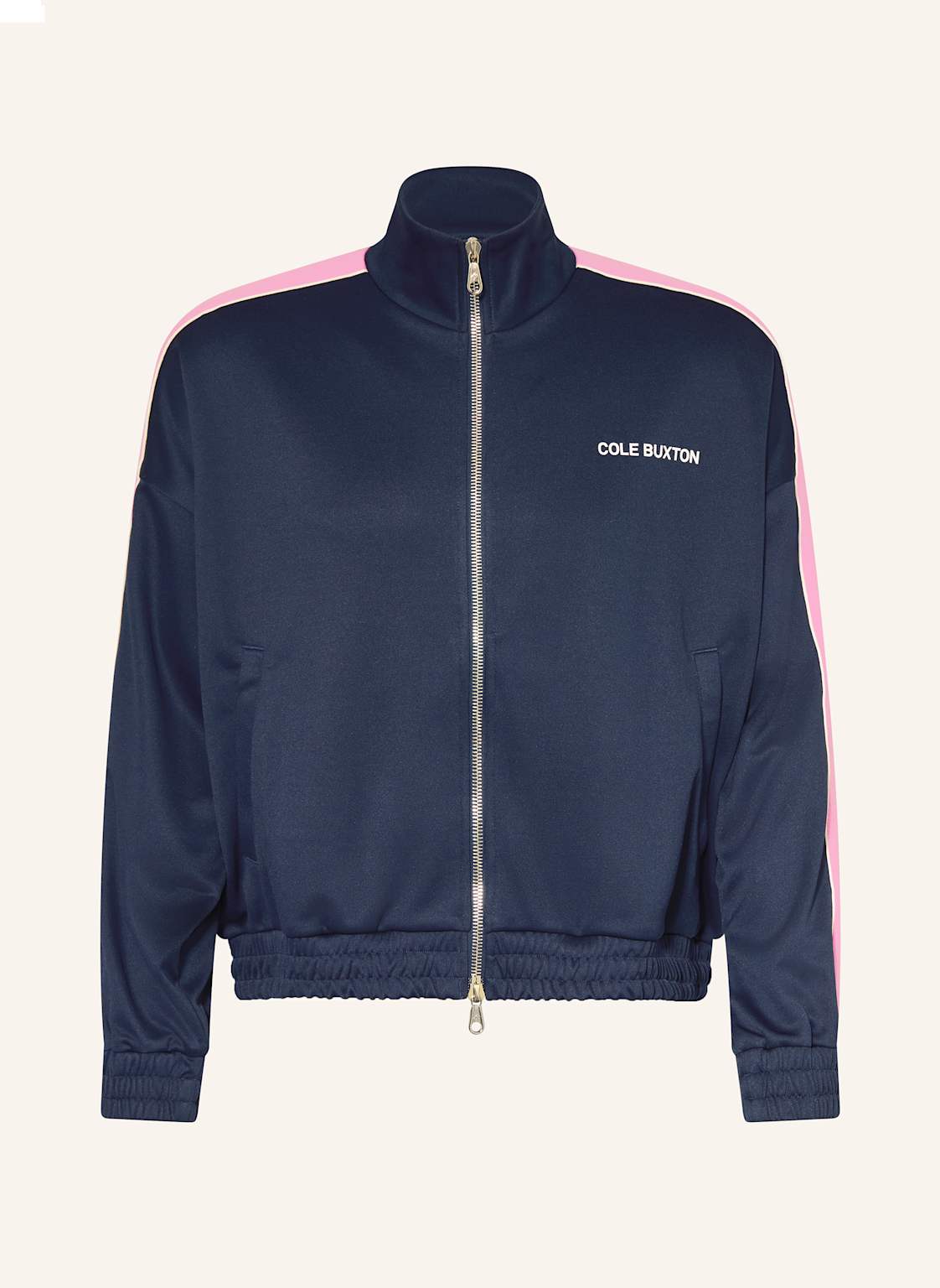 Cole Buxton Sweatjacke Contrast Tape blau von COLE BUXTON