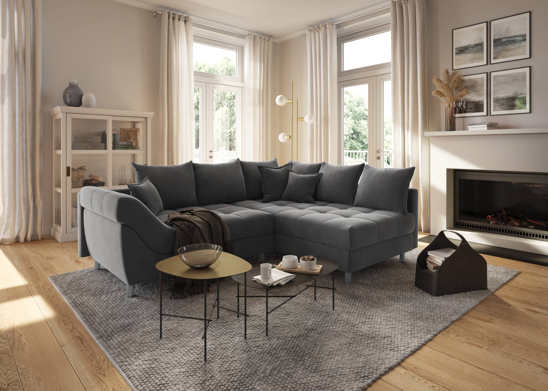 COLLECTION AB Ecksofa Joseli, mit Zier- und Rückenkissen, komfortable Schanzen-Armlehne COLLECTION AB Ecksofa Joseli, mit Zier- und Rückenkissen, komfortable Schanzen-Armlehne von COLLECTION AB