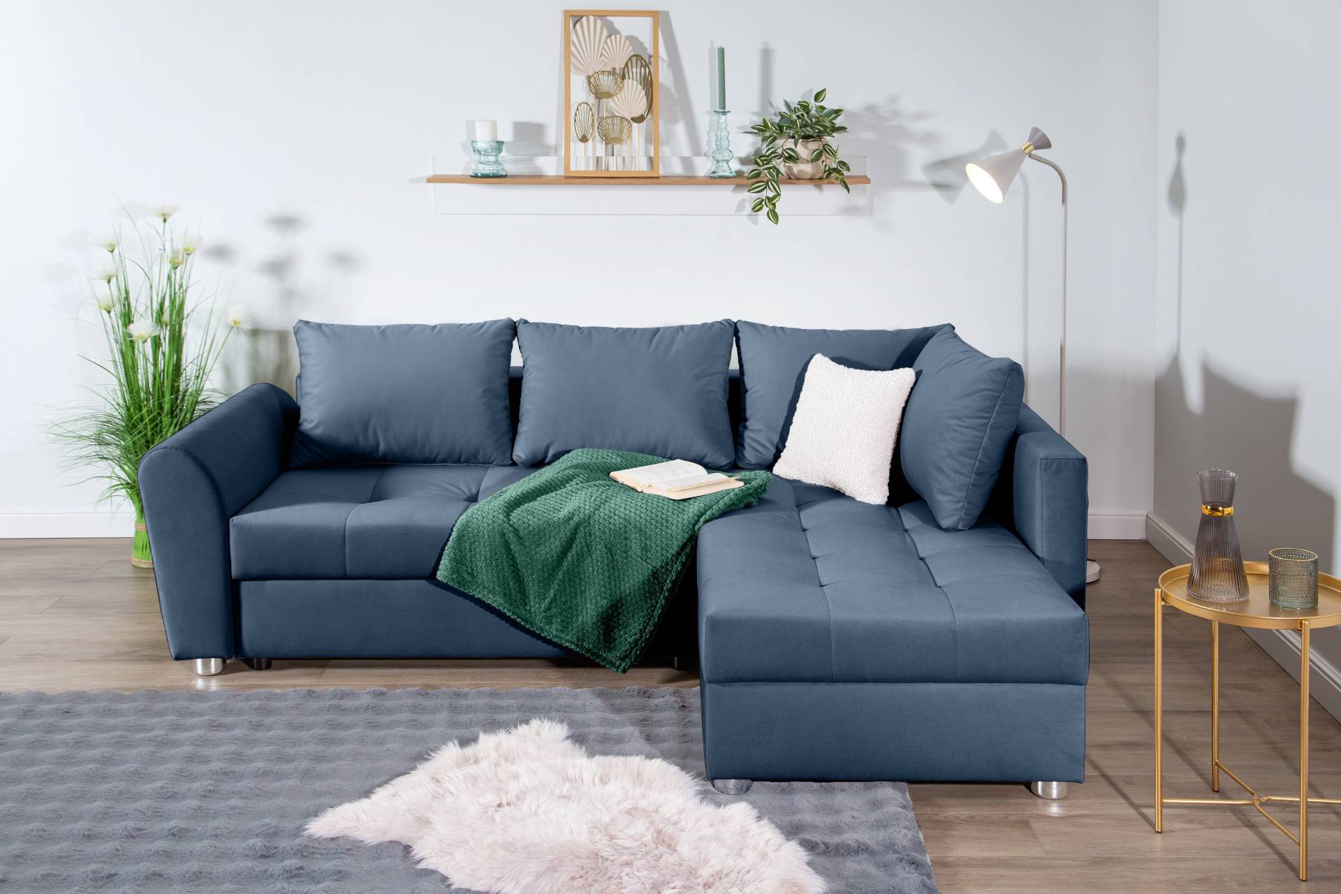 COLLECTION AB Ecksofa »JANA«, Ecksofa,Bettfunktion,Bettkasten,Bonnelfederkern,Rückenkissen COLLECTION AB Ecksofa »JANA«, Ecksofa,Bettfunktion,Bettkasten,Bonnelfederkern,Rückenkissen von COLLECTION AB