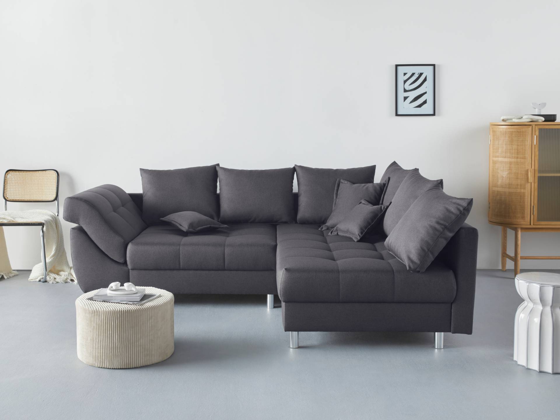 COLLECTION AB Ecksofa Joseli, mit Zier- und Rückenkissen, komfortable Schanzen-Armlehne COLLECTION AB Ecksofa Joseli, mit Zier- und Rückenkissen, komfortable Schanzen-Armlehne von COLLECTION AB