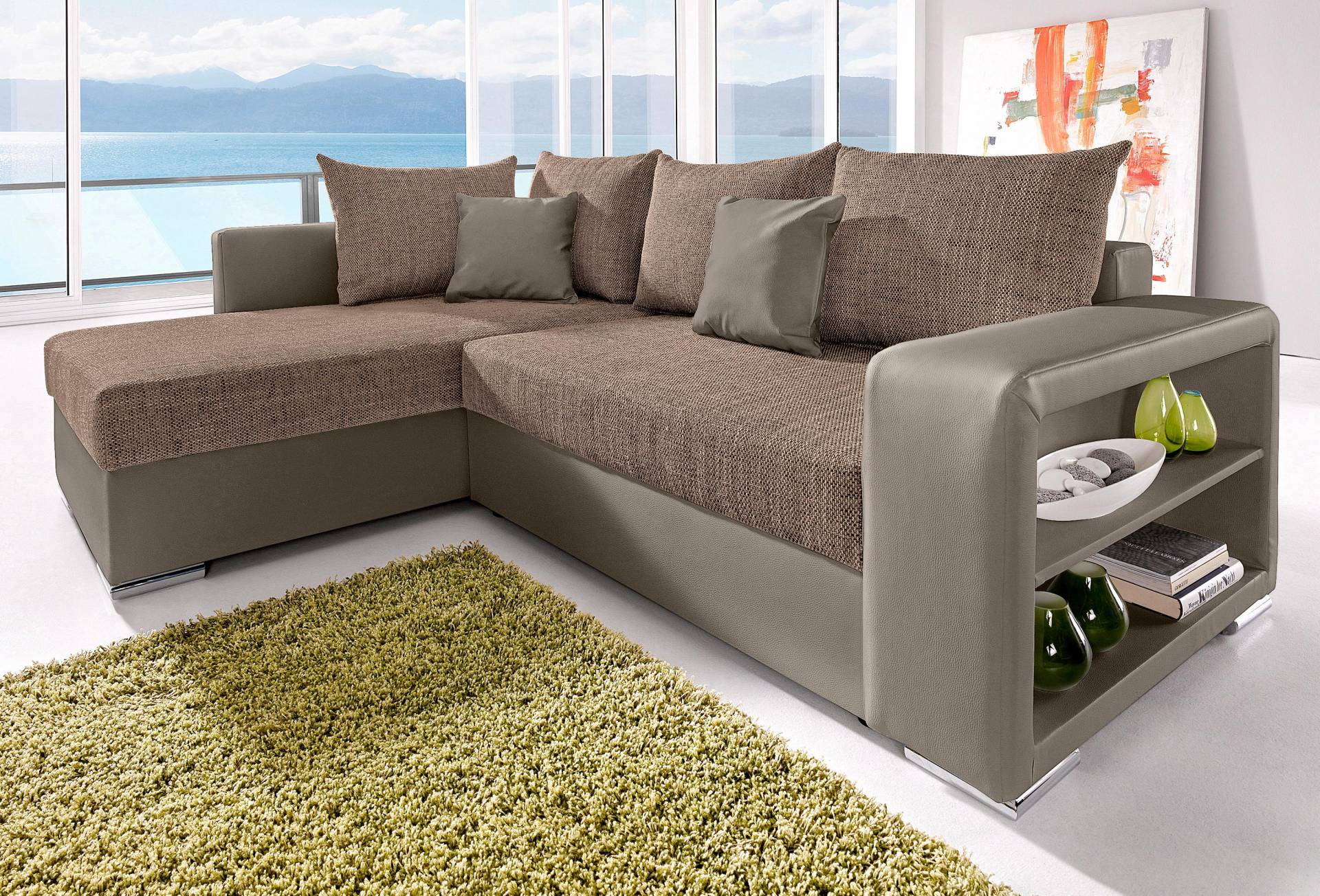 COLLECTION AB Ecksofa »John L-Form«, Regalarmlehne,Bettfunktion,Bettkasten,Ottomane beiseitig montierbar COLLECTION AB Ecksofa »John L-Form«, Regalarmlehne,Bettfunktion,Bettkasten,Ottomane beiseitig montierbar von COLLECTION AB