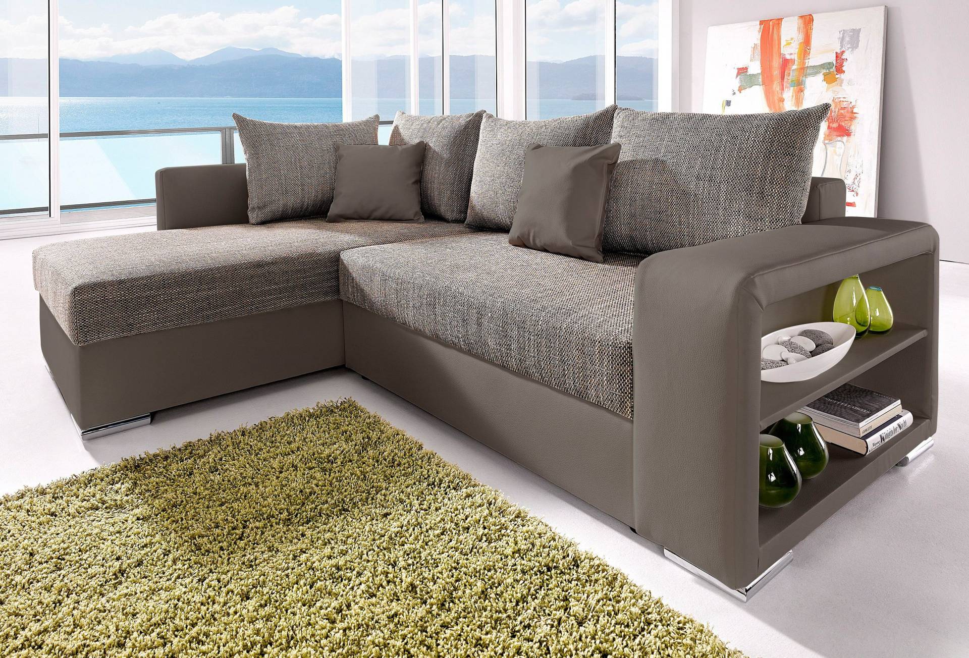 COLLECTION AB Ecksofa »John L-Form«, Regalarmlehne,Bettfunktion,Bettkasten,Ottomane beiseitig montierbar COLLECTION AB Ecksofa »John L-Form«, Regalarmlehne,Bettfunktion,Bettkasten,Ottomane beiseitig montierbar von COLLECTION AB
