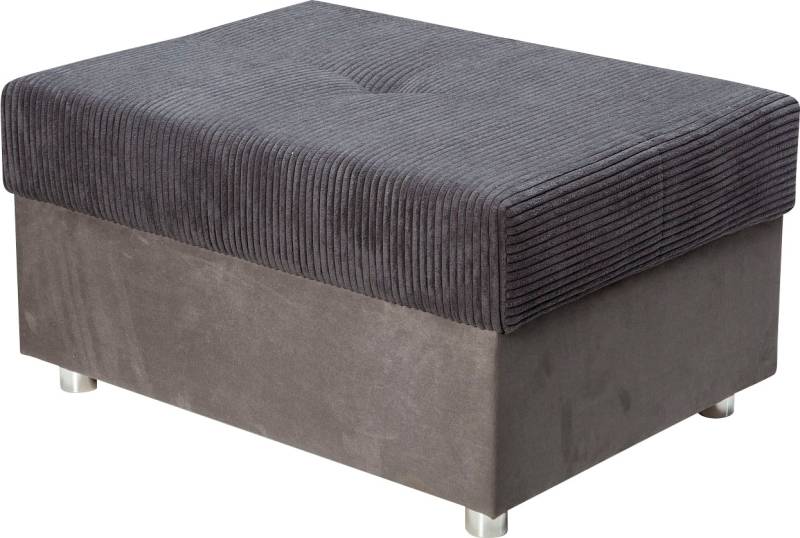 COLLECTION AB Hocker »Italia«, Inklusive komfortablen Federkerns, in Cord-Samt Mix von COLLECTION AB
