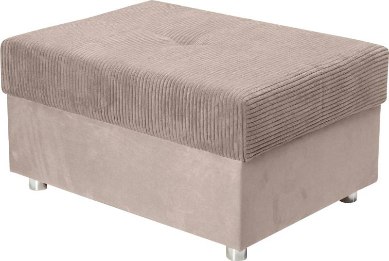 COLLECTION AB Hocker »Italia«, Inklusive komfortablen Federkerns, in Cord-Samt Mix von COLLECTION AB