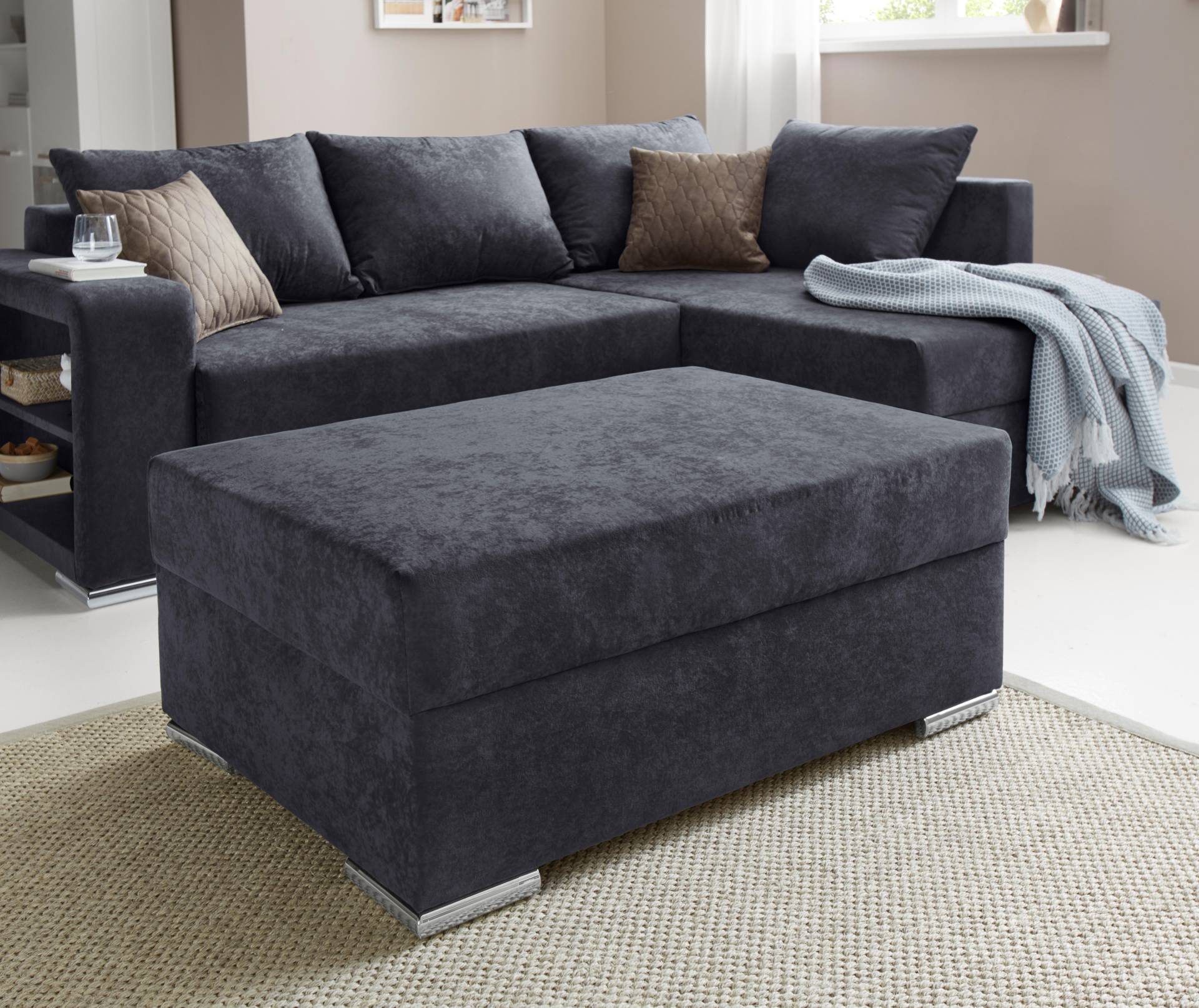 COLLECTION AB Hocker »John«, Frei im Raum stellbar, wahlweise mit Federkern COLLECTION AB Hocker »John«, Frei im Raum stellbar, wahlweise mit Federkern von COLLECTION AB