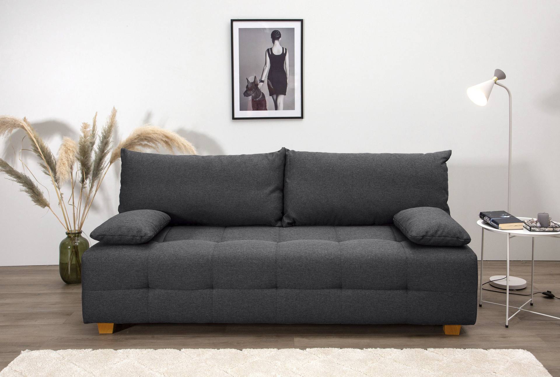 COLLECTION AB Schlafsofa »Bella«, Schlafsofa,Bettkasten,Bonellfederkern,Rückenkissen,Armlehnenkissen von COLLECTION AB