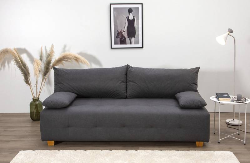 COLLECTION AB Schlafsofa »Bella«, Schlafsofa,Bettkasten,Bonellfederkern,Rückenkissen,Armlehnenkissen von COLLECTION AB