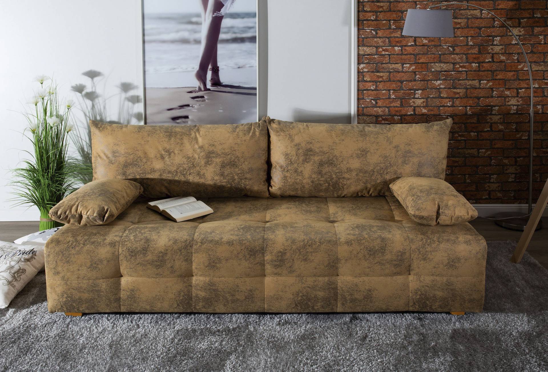COLLECTION AB Schlafsofa »Bella«, Schlafsofa,Bettkasten,Bonellfederkern,Rückenkissen,Armlehnenkissen COLLECTION AB Schlafsofa »Bella«, Schlafsofa,Bettkasten,Bonellfederkern,Rückenkissen,Armlehnenkissen von COLLECTION AB