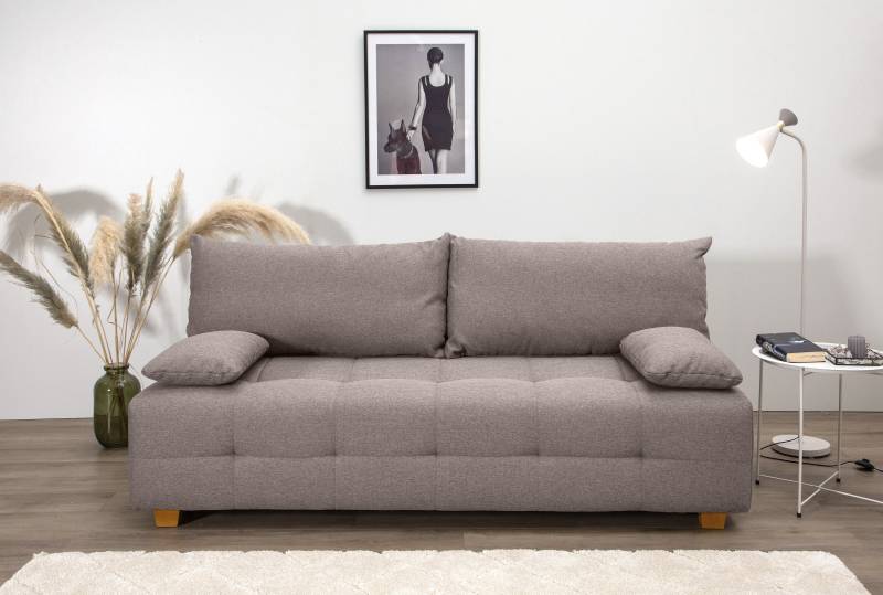 COLLECTION AB Schlafsofa »Bella«, Schlafsofa,Bettkasten,Bonellfederkern,Rückenkissen,Armlehnenkissen von COLLECTION AB