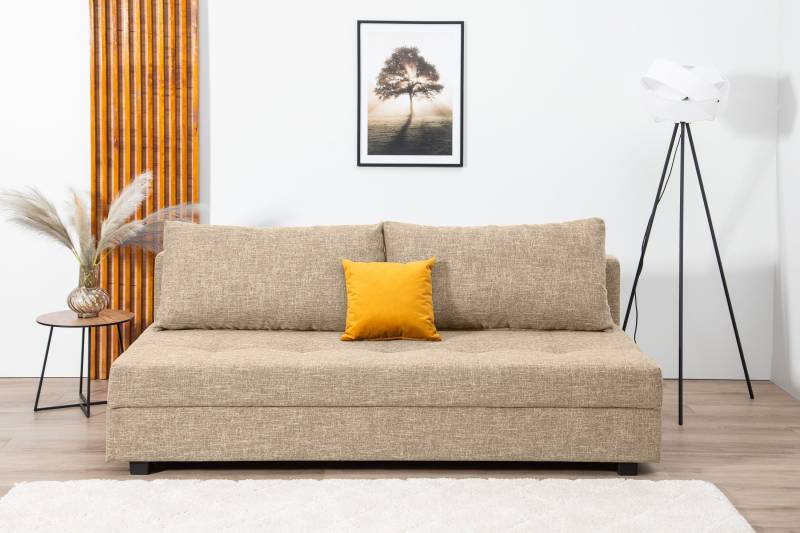 COLLECTION AB Schlafsofa »DARIA inklusive Schlafunktion und Bettkasten«, Schlafsofa,Bettfunktion,Bettkasten,inklusive Rückenkissen,Federkern von COLLECTION AB