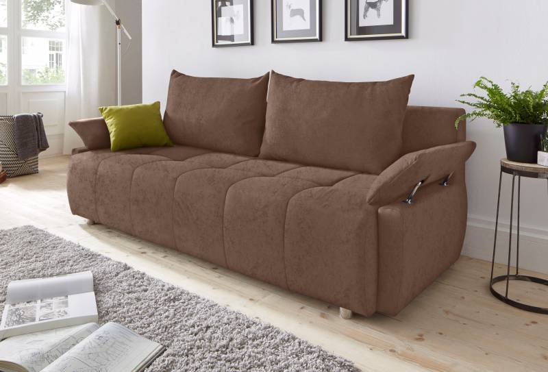 COLLECTION AB Schlafsofa »Funtastic«, mit Federkern, Bettfunktion, inklusive 2 Rücken- und 1 Zierkissen von COLLECTION AB