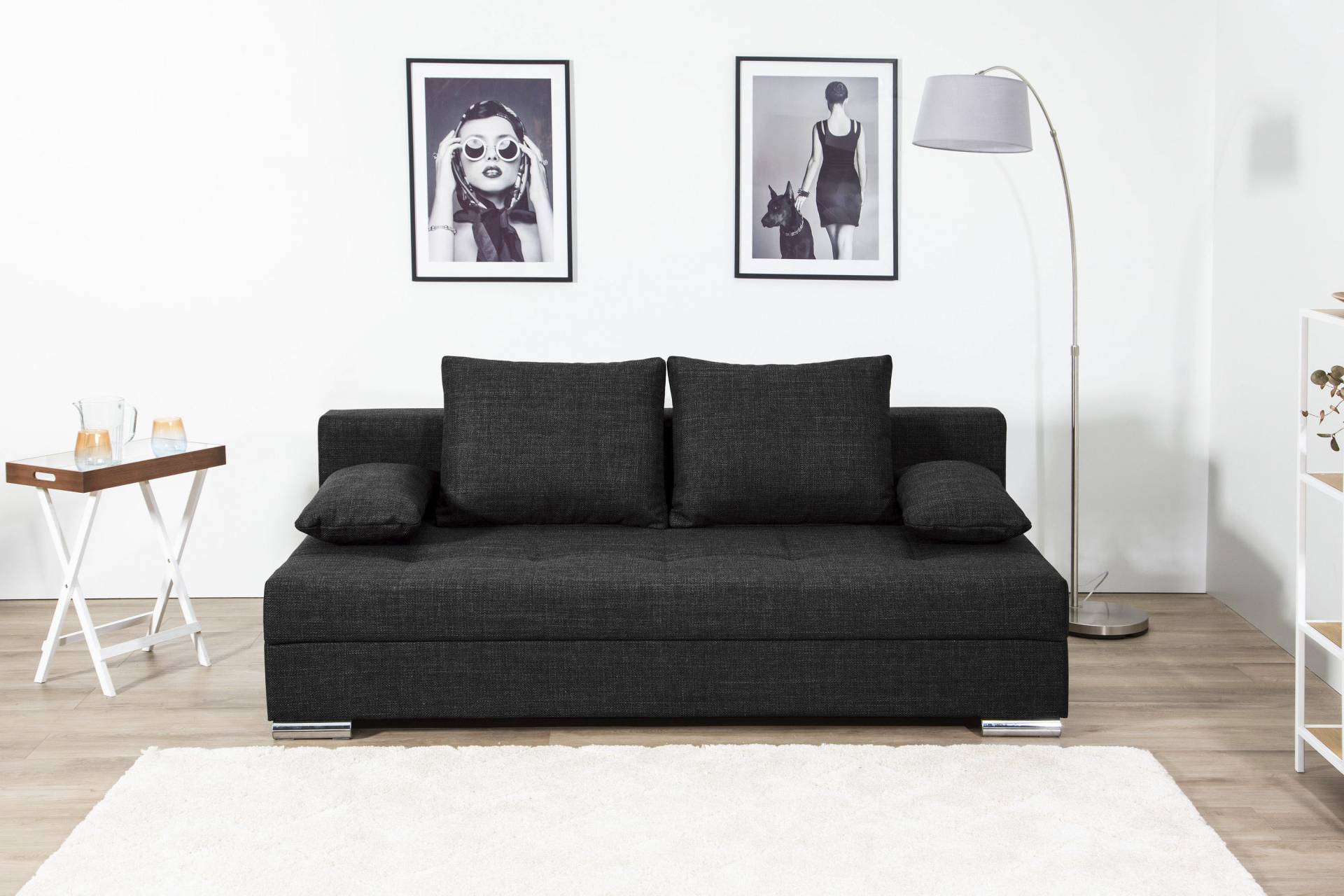 COLLECTION AB Schlafsofa »Tania mit Bettfunktion und Bettkasten«, komfortabler Sitzkomfort: Federkern-Polsterung, inklusive Rückenkissen von COLLECTION AB