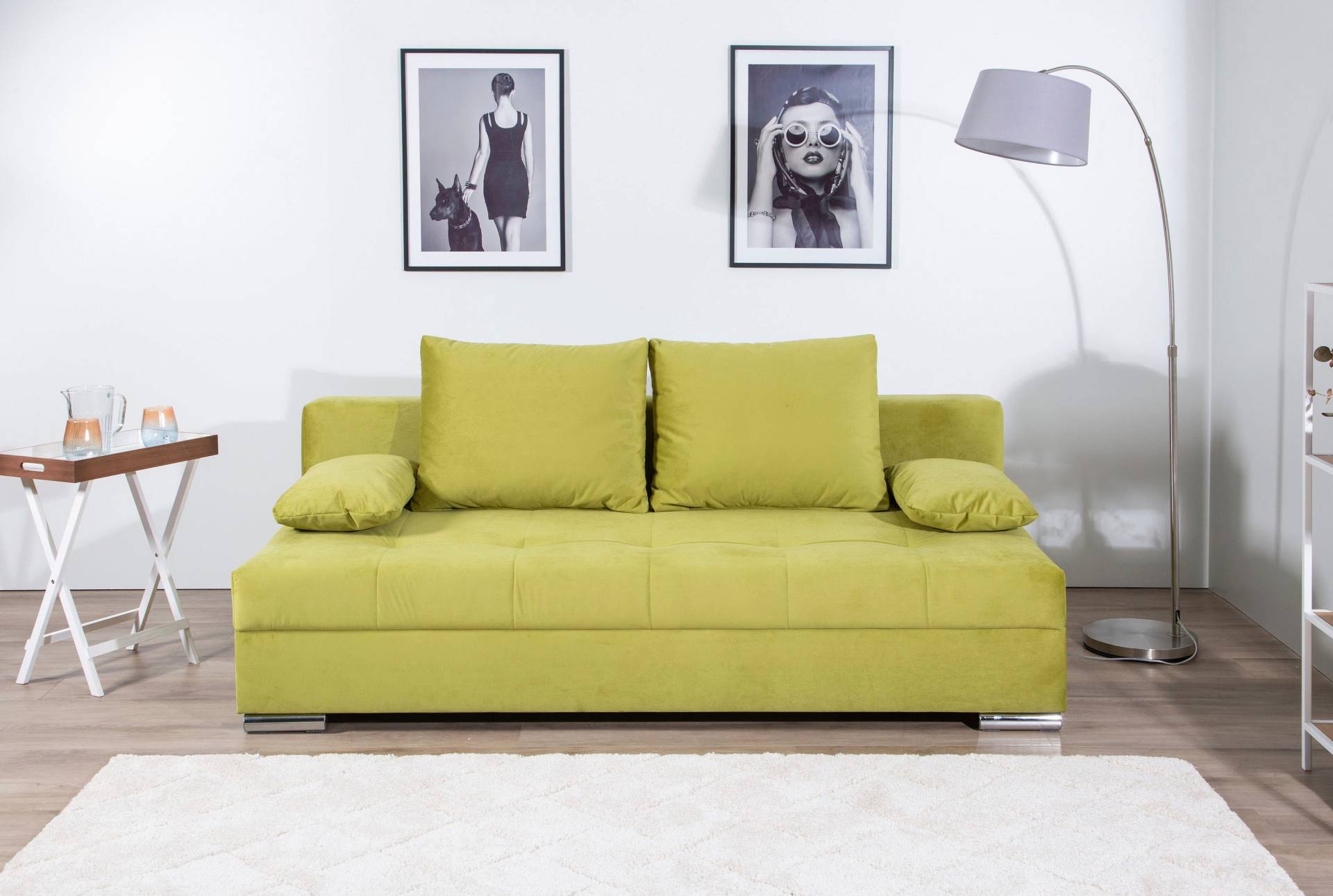 COLLECTION AB Schlafsofa »Tania mit Bettfunktion und Bettkasten«, komfortabler Sitzkomfort: Federkern-Polsterung, inklusive Rückenkissen von COLLECTION AB