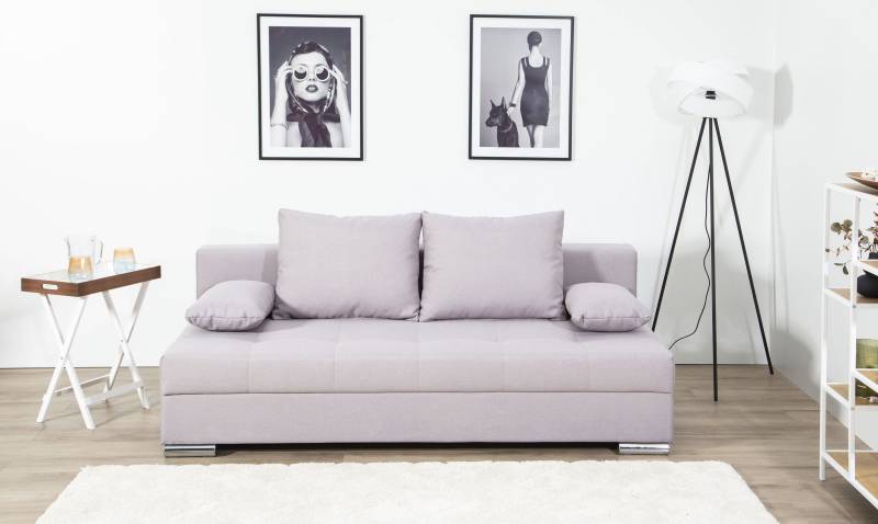 COLLECTION AB Schlafsofa »Tania mit Bettfunktion und Bettkasten«, komfortabler Sitzkomfort: Federkern-Polsterung, inklusive Rückenkissen von COLLECTION AB