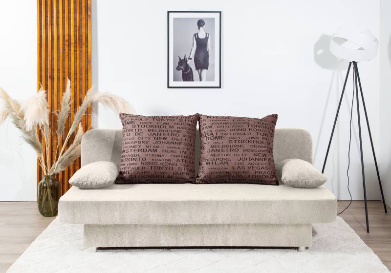 COLLECTION AB Schlafsofa »Ulla inkl. Bettfunktion und Bettkasten«, Schlafsofa,Bettfunktion,Bettkasten,inkl. Rückenkissen,Armlehnekissen von COLLECTION AB