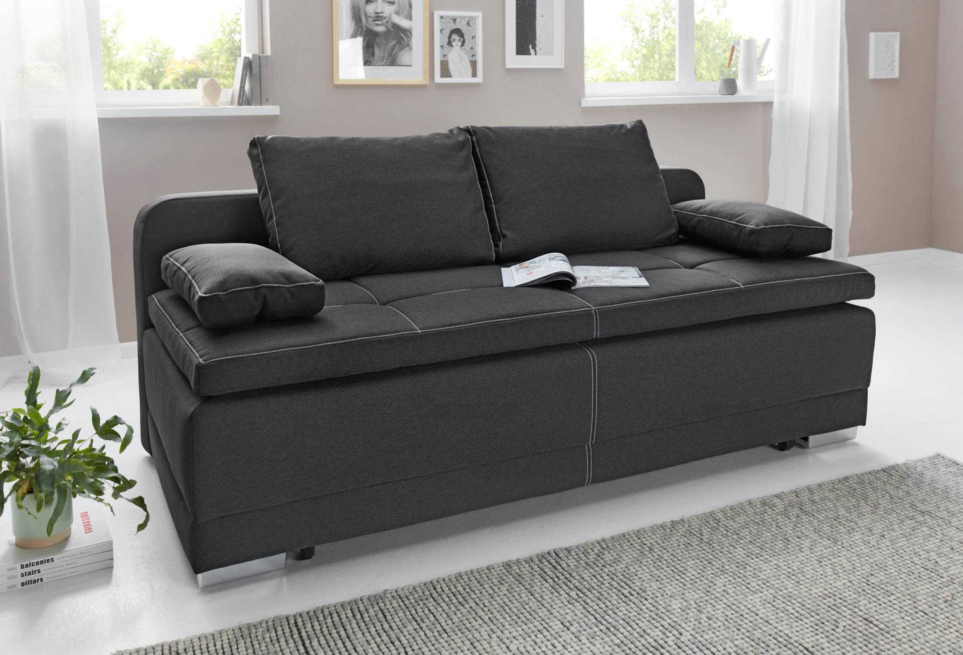 COLLECTION AB Schlafsofa »Berlin«, Bettfunktion und Bettkasten, lose Armlehn-und Rückenkissen COLLECTION AB Schlafsofa »Berlin«, Bettfunktion und Bettkasten, lose Armlehn-und Rückenkissen von COLLECTION AB