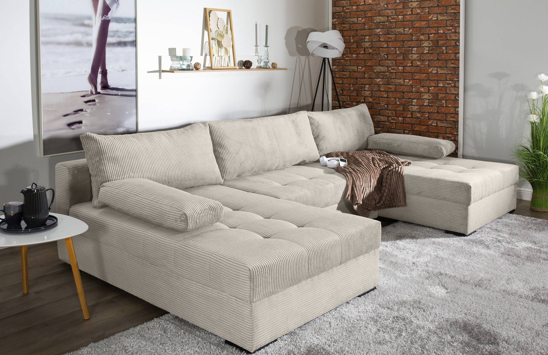 COLLECTION AB Wohnlandschaft »Josy«, inkl. Bettfunktion, Bettkasten, mit 3 extra grossen Rückenkissen COLLECTION AB Wohnlandschaft »Josy«, inkl. Bettfunktion, Bettkasten, mit 3 extra grossen Rückenkissen von COLLECTION AB