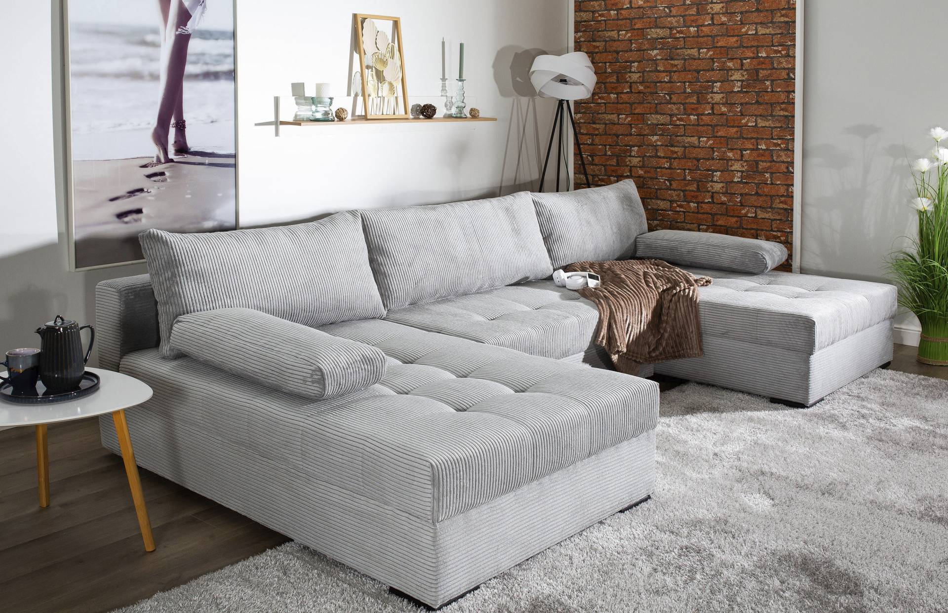 COLLECTION AB Wohnlandschaft »Josy«, inkl. Bettfunktion, Bettkasten, mit 3 extra grossen Rückenkissen COLLECTION AB Wohnlandschaft »Josy«, inkl. Bettfunktion, Bettkasten, mit 3 extra grossen Rückenkissen von COLLECTION AB