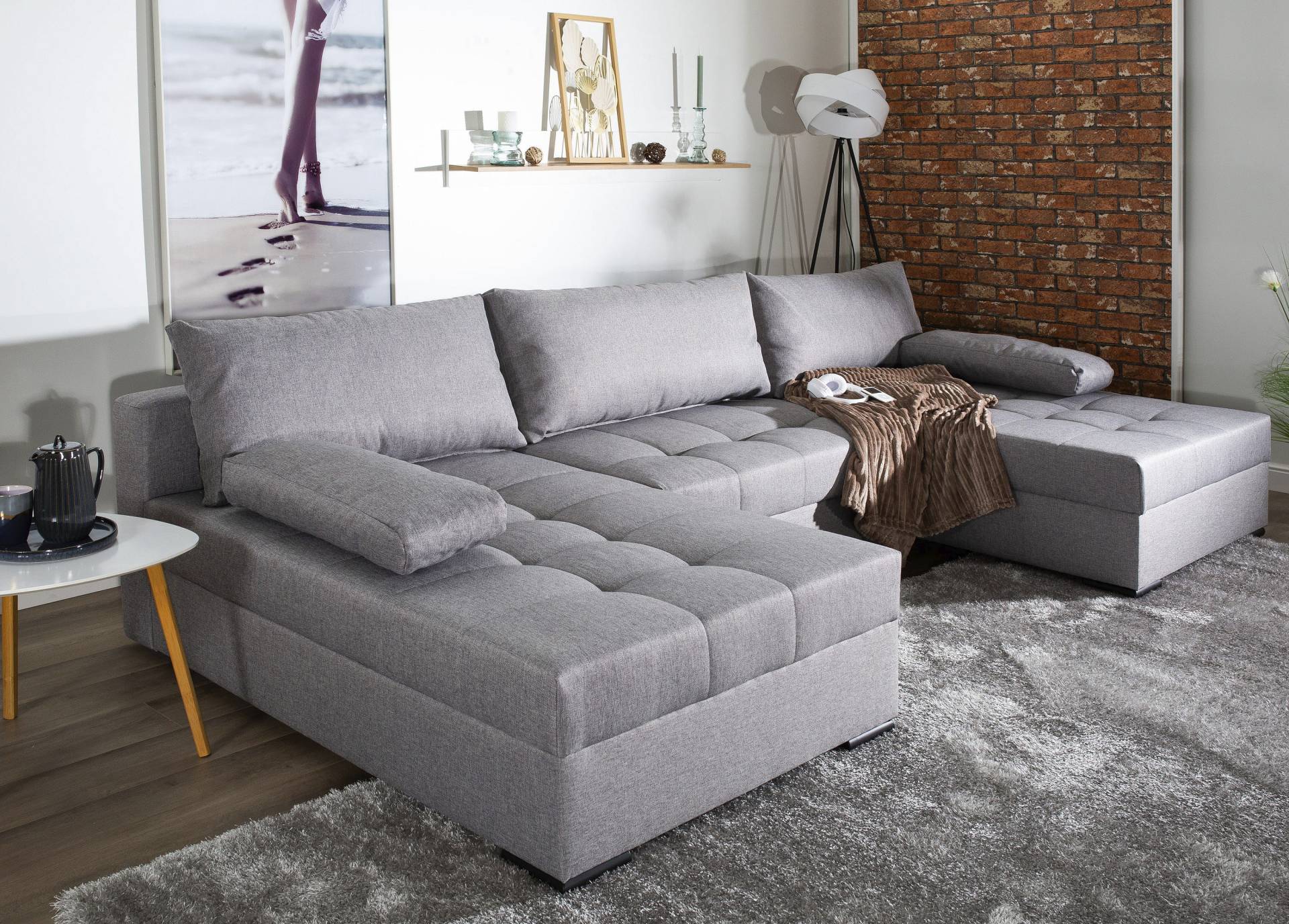 COLLECTION AB Wohnlandschaft »Josy«, inkl. Bettfunktion, Bettkasten, mit 3 extra grossen Rückenkissen COLLECTION AB Wohnlandschaft »Josy«, inkl. Bettfunktion, Bettkasten, mit 3 extra grossen Rückenkissen von COLLECTION AB