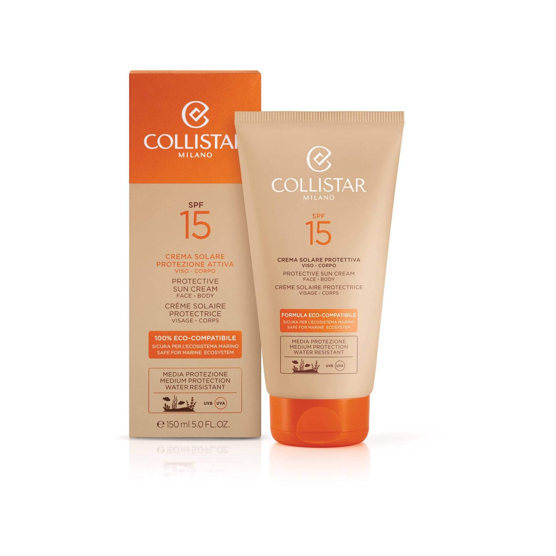 Eco-compatible Protective Sun Cream Face Body Spf15 Damen  150 ml von COLLISTAR