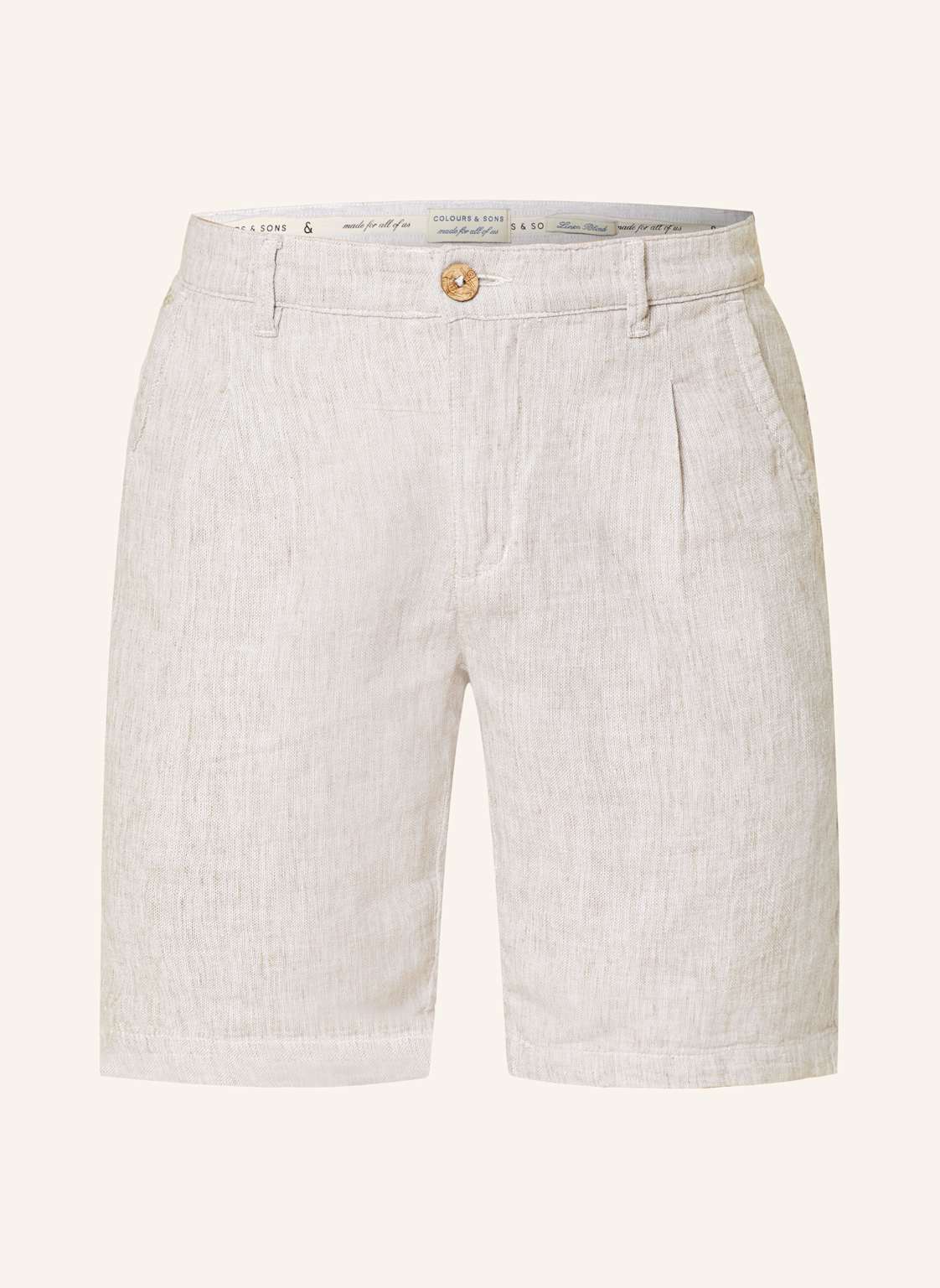 Colours & Sons Chinoshorts Mit Leinen beige Colours & Sons Chinoshorts Mit Leinen beige von COLOURS & SONS