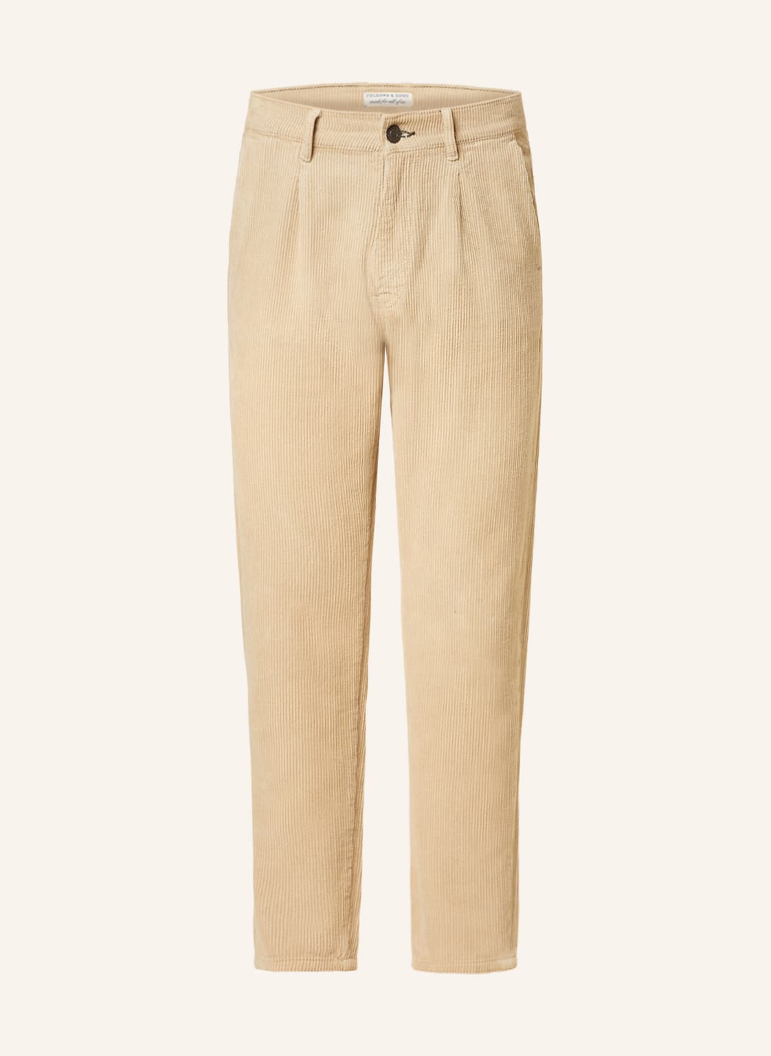 Colours & Sons Cordhose Tapered Fit beige von COLOURS & SONS